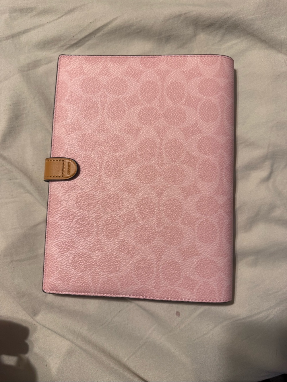 Coach Pink Signature Pattern notebook - Picture 3 of 4